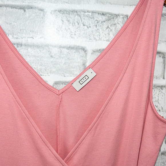 AYR Women's Yowza Wrap Dress in Pink knee lenght Size Small - Picture 4 of 10